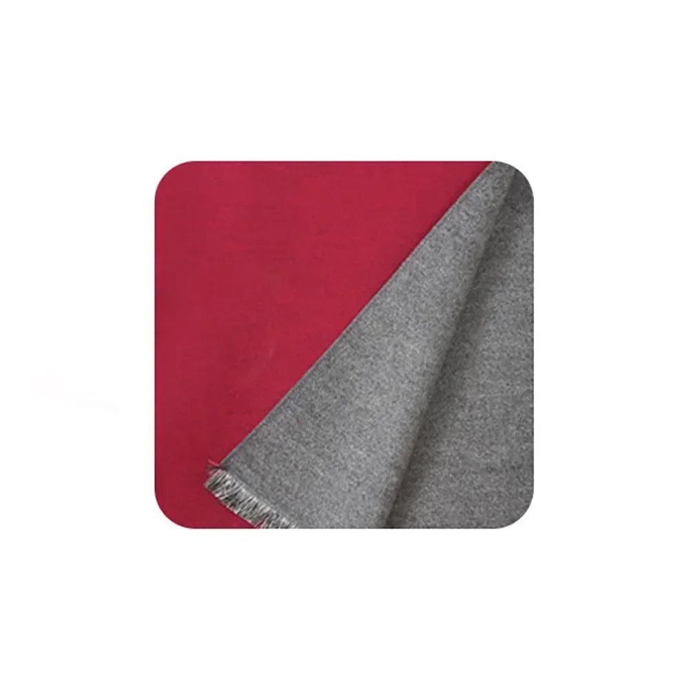 Burgundy Reversible Frayed Oblong Scarf - Jewelry Store by Erik Rayo