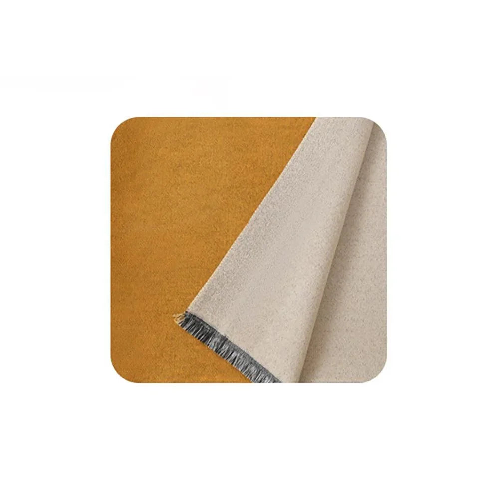 Mustard Reversible Frayed Oblong Scarf - Jewelry Store by Erik Rayo