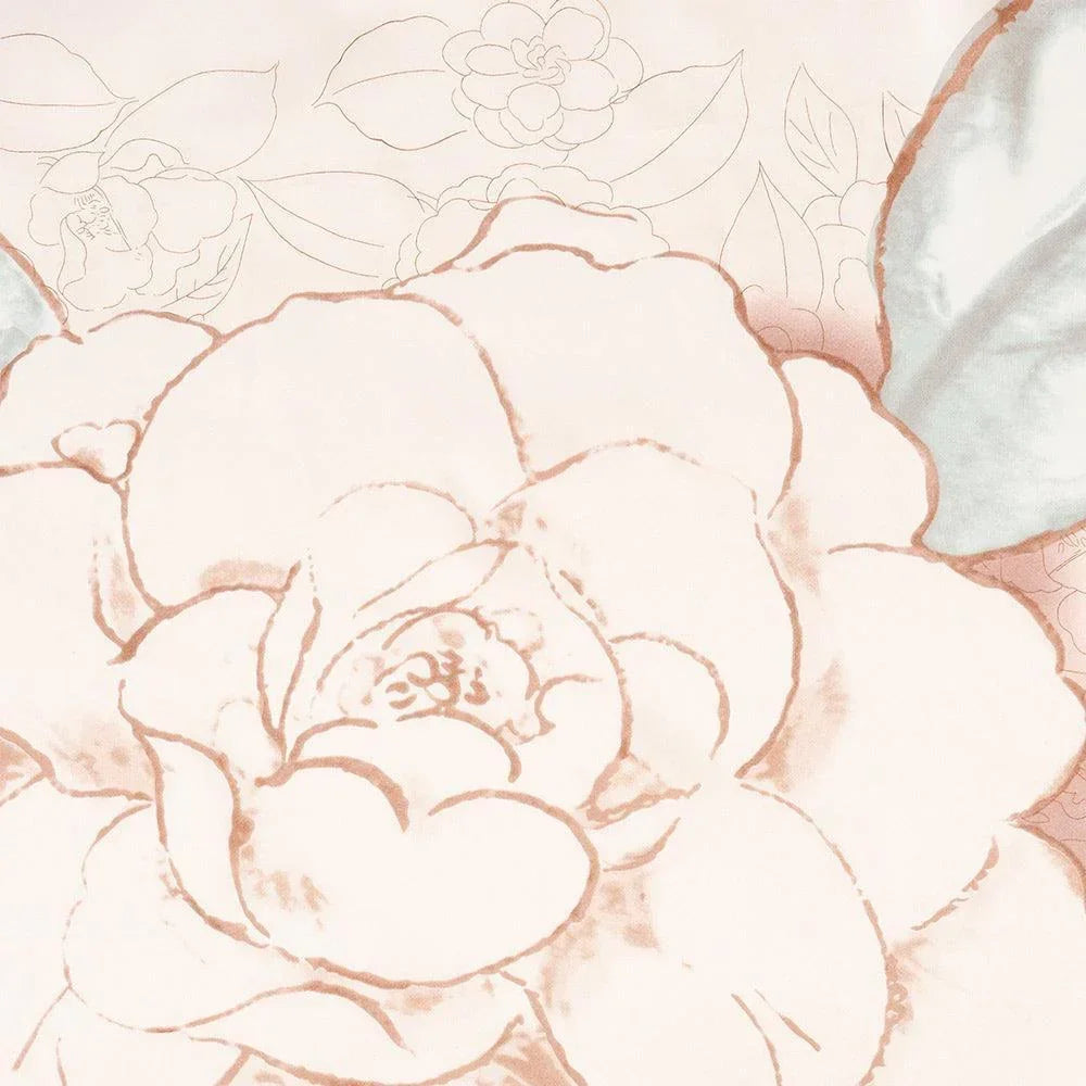 Beige Flower Printed Scarf - Jewelry Store by Erik Rayo
