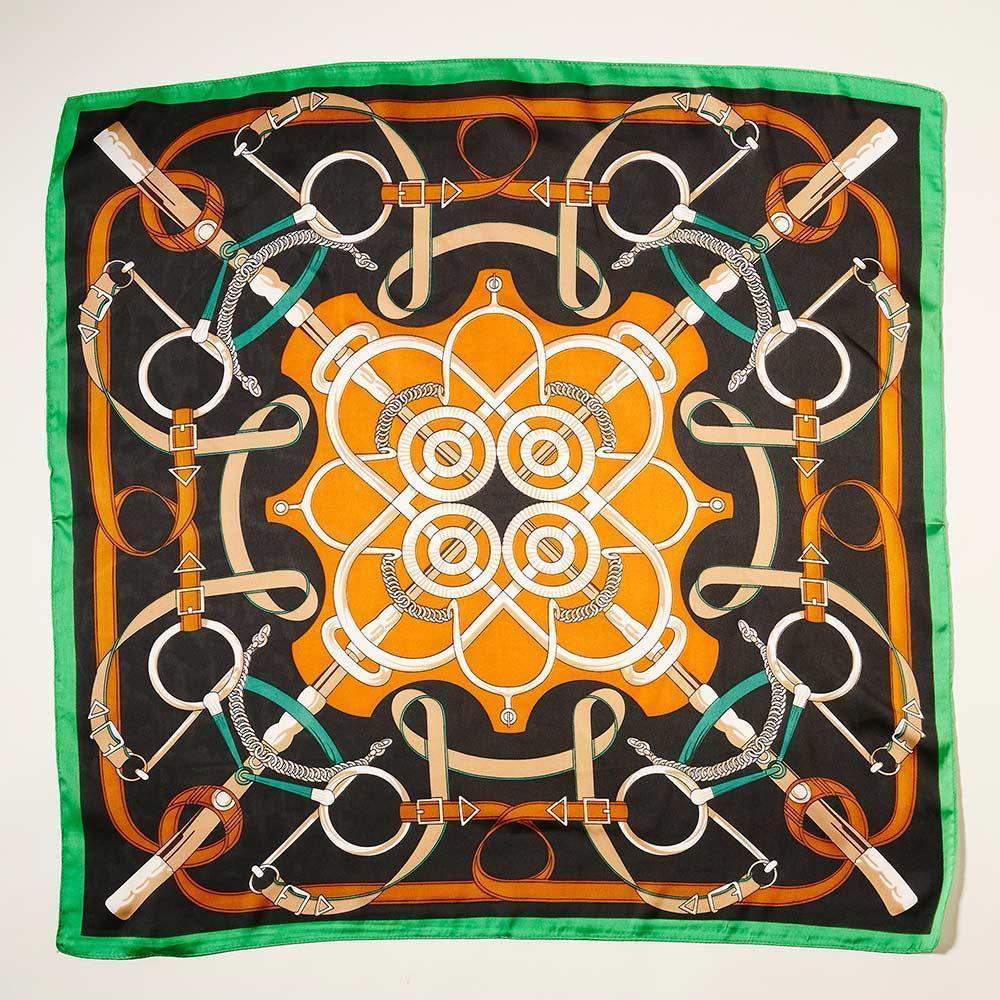 Green Abstract Pattern Scarf - Jewelry Store by Erik Rayo