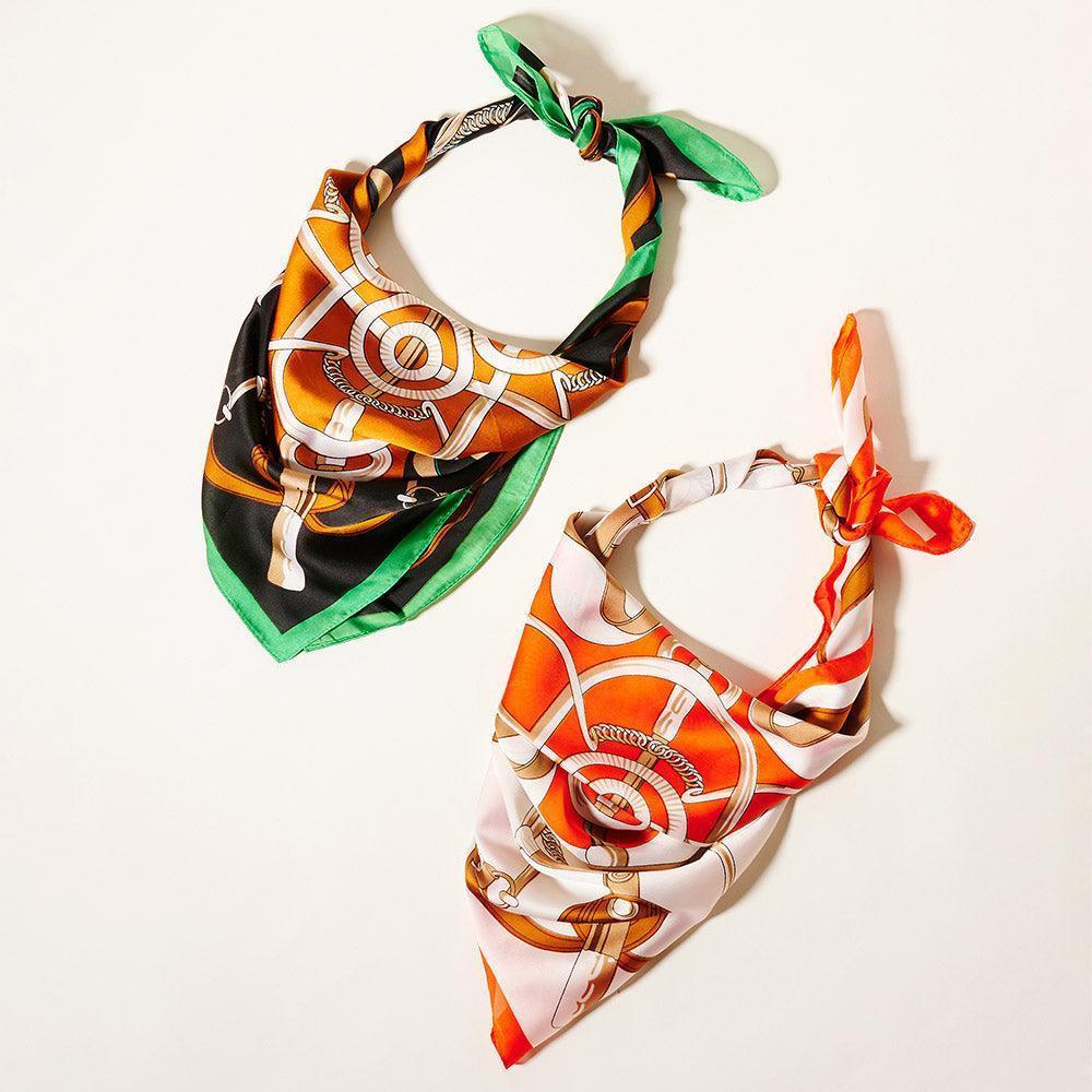 Green Abstract Pattern Scarf - Jewelry Store by Erik Rayo