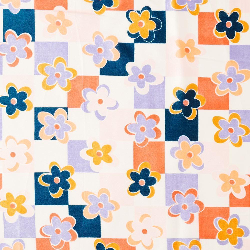 Lavender Flower Pattern Scarf - Jewelry Store by Erik Rayo