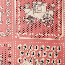 Load image into Gallery viewer, Pink Horse Rider Coach Square Paisley Pattern Scarf
