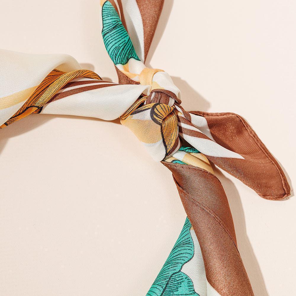 Mustard Flower Printed Scarf - Jewelry Store by Erik Rayo