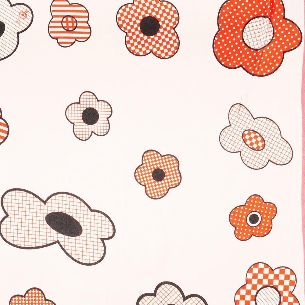 Pink Flower Pattern Printed Scarf - Jewelry Store by Erik Rayo