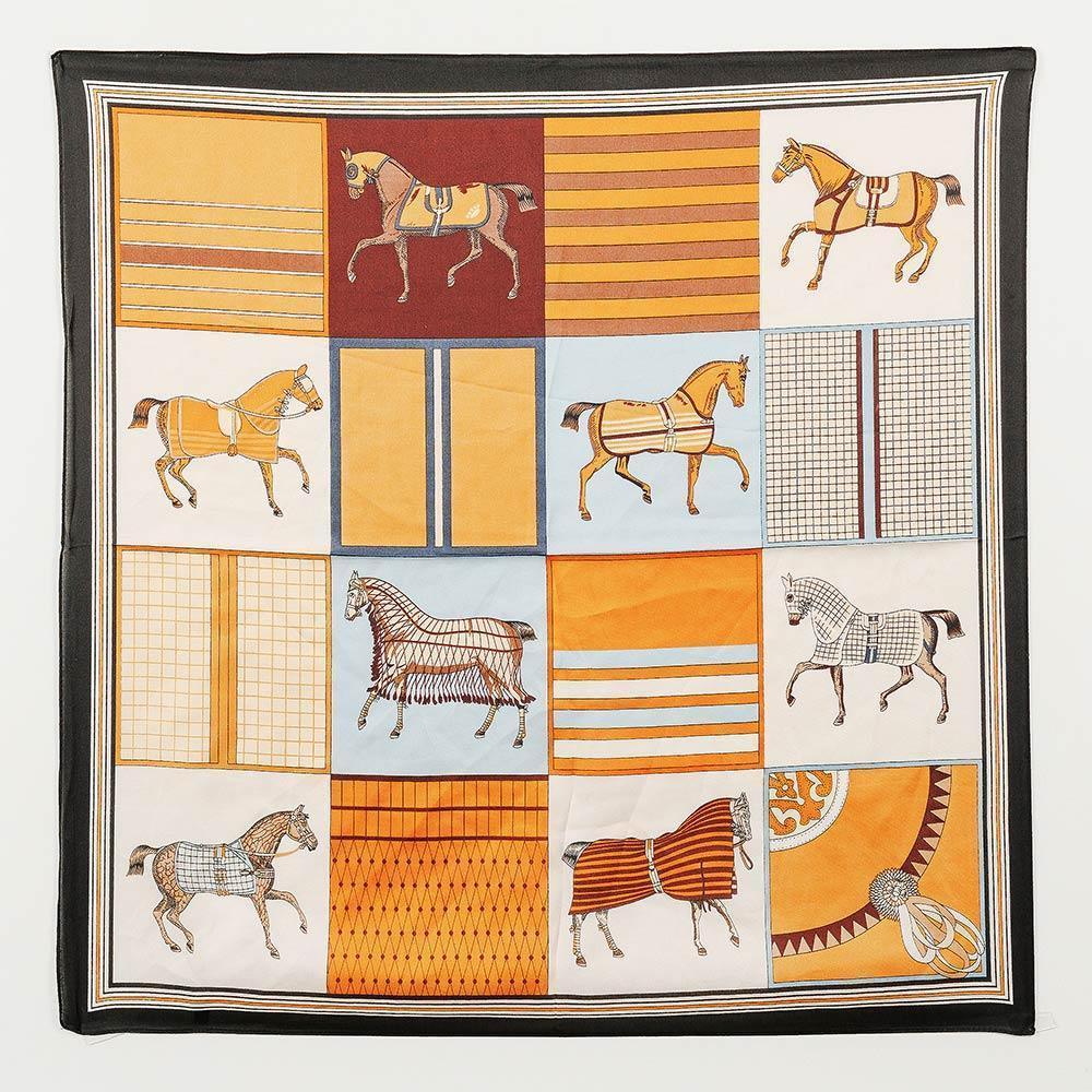 Orange Horse Print Scarf - Jewelry Store by Erik Rayo