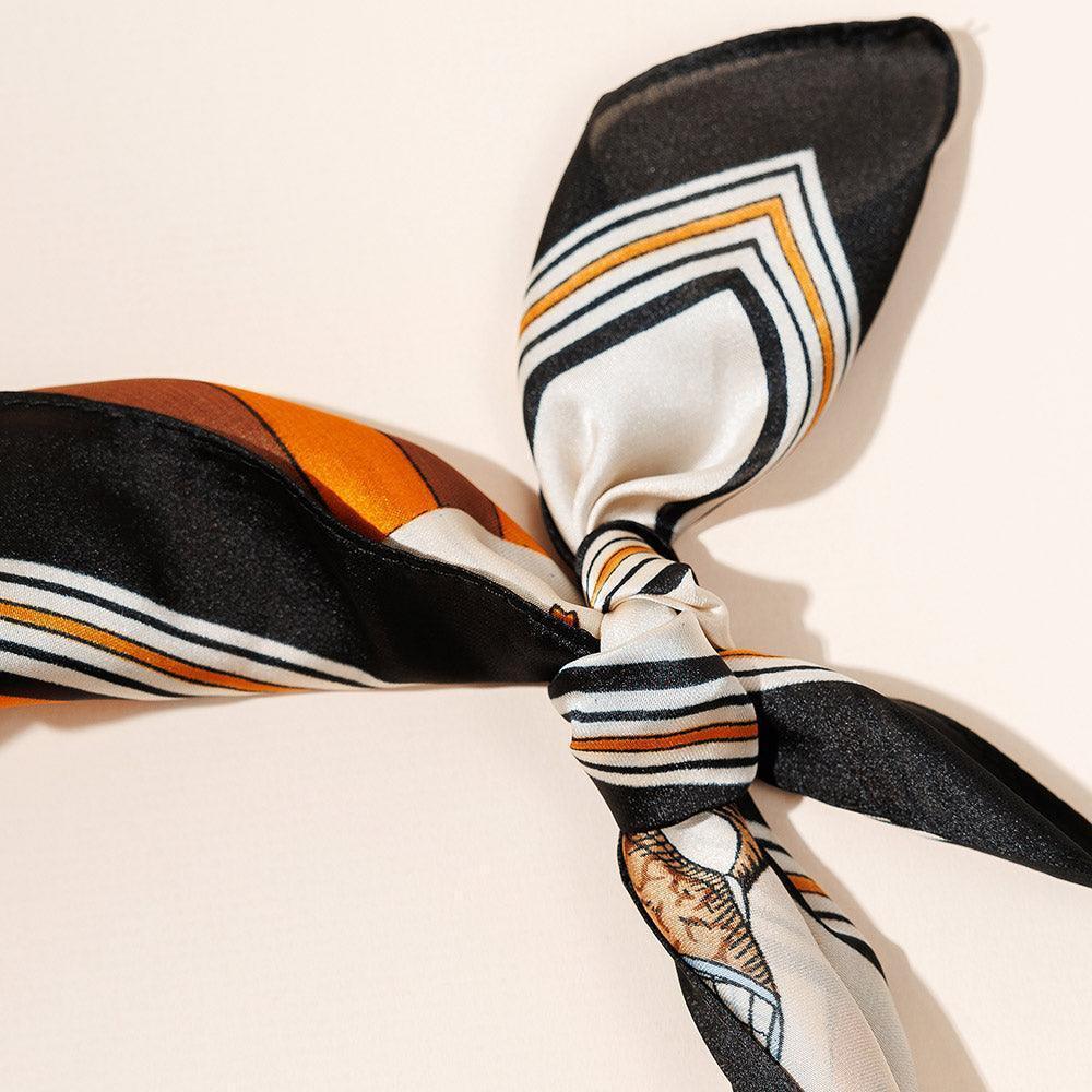 Orange Horse Print Scarf - Jewelry Store by Erik Rayo