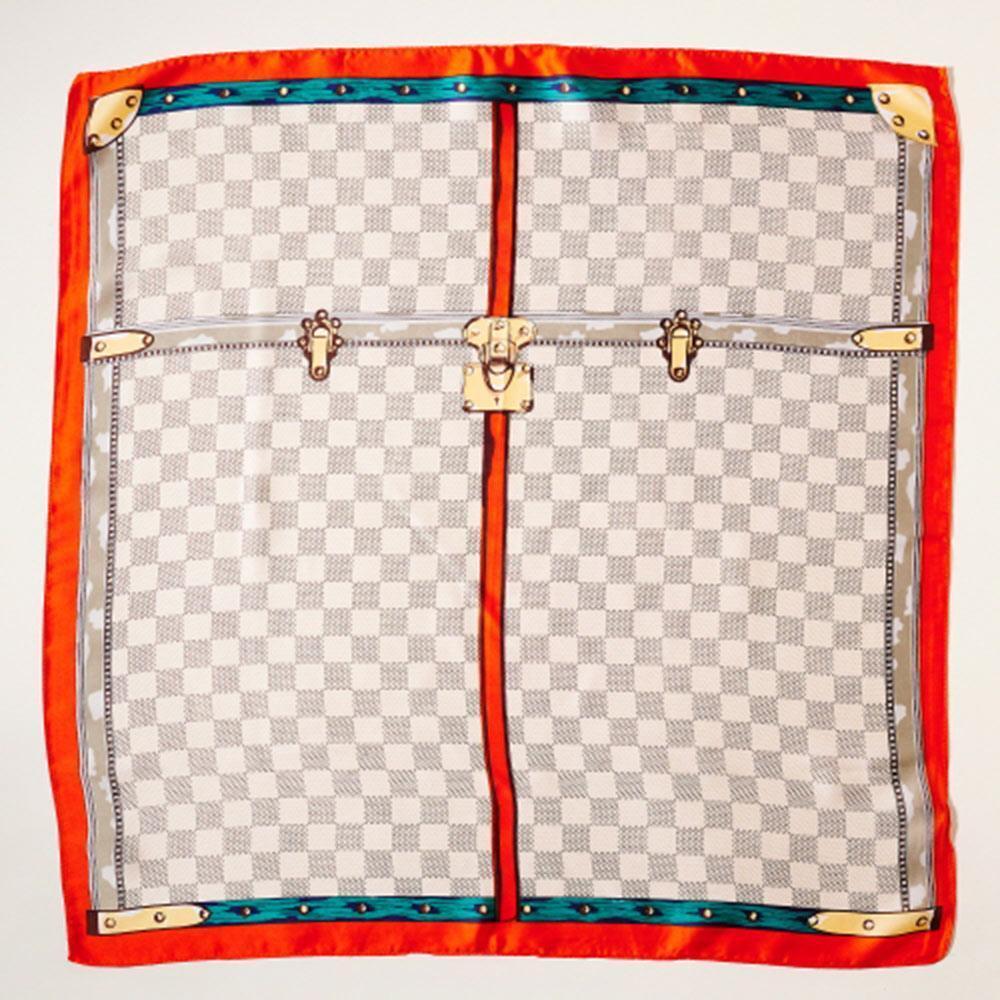 Orange Luxury Pattern Printed Scarf - Jewelry Store by Erik Rayo