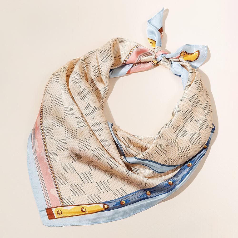 Pink Luxury Pattern Printed Scarf - Jewelry Store by Erik Rayo