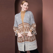 Load image into Gallery viewer, Brown Boho Patterned Poncho
