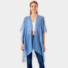 Load image into Gallery viewer, Navy &#39;I Washed Up Like This&#39; Solid Lettering Cover Up Poncho
