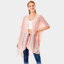 Load image into Gallery viewer, Pink &#39;I Washed Up Like This&#39; Solid Lettering Cover Up Poncho
