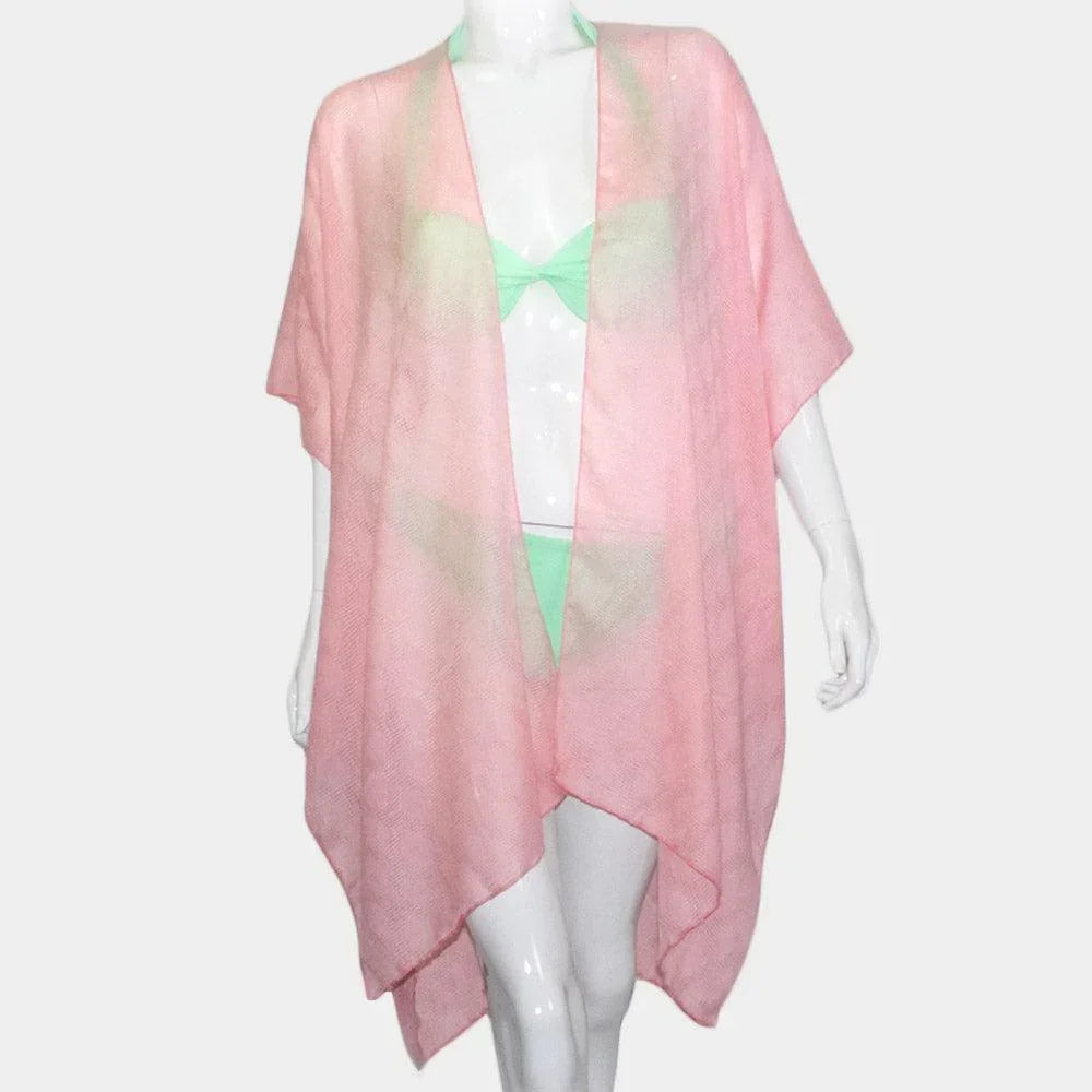 Pink 'I Washed Up Like This' Solid Lettering Cover Up Poncho - Jewelry Store by Erik Rayo