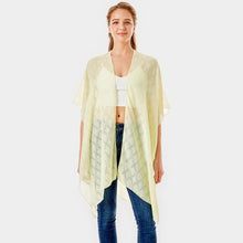 Load image into Gallery viewer, Yellow &#39;I Washed Up Like This&#39; Solid Lettering Cover Up Poncho
