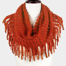 Load image into Gallery viewer, Mini Tube Fringe Scarf
