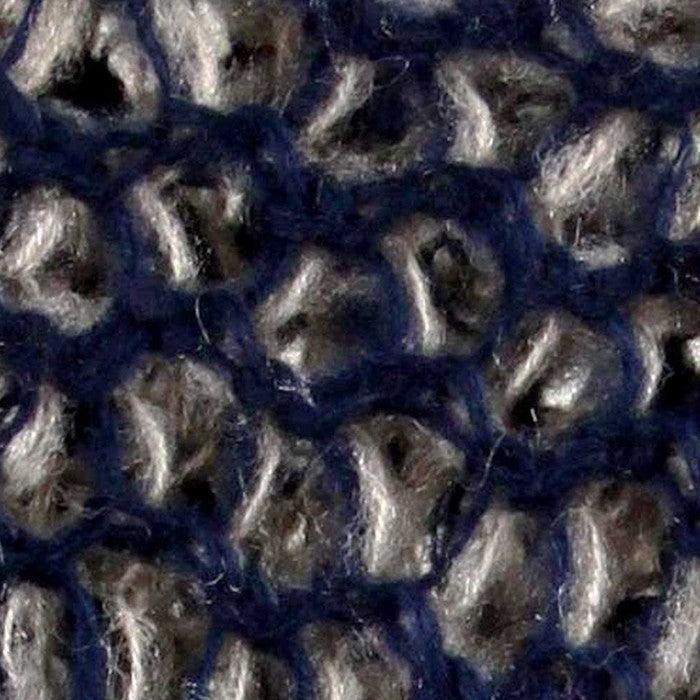 Navy Honeycomb Pattern Crochet Two Tone Yarn Knit Snood Scarf - Jewelry Store by Erik Rayo