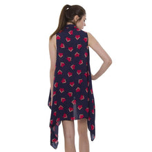 Load image into Gallery viewer, Navy Fox Pattern Cover Up Vest
