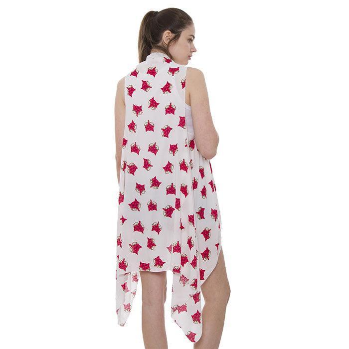 White Fox Pattern Cover Up Vest - Jewelry Store by Erik Rayo