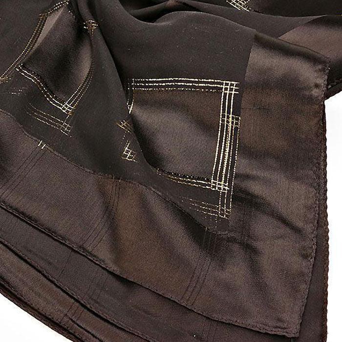 Black Metallic Oblong Scarf - Jewelry Store by Erik Rayo