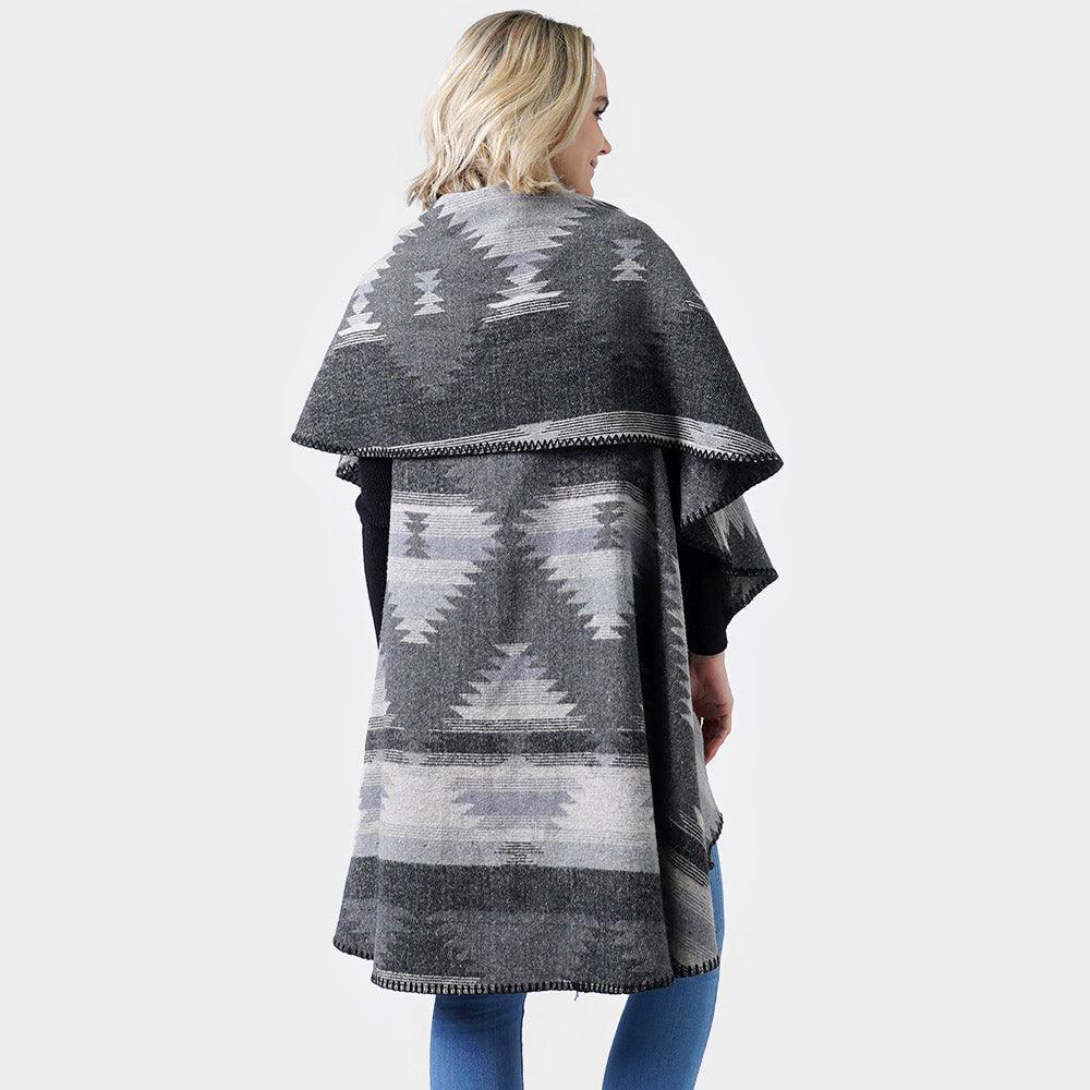 Black WESTERN PATTERN ROUND VEST - Jewelry Store by Erik Rayo