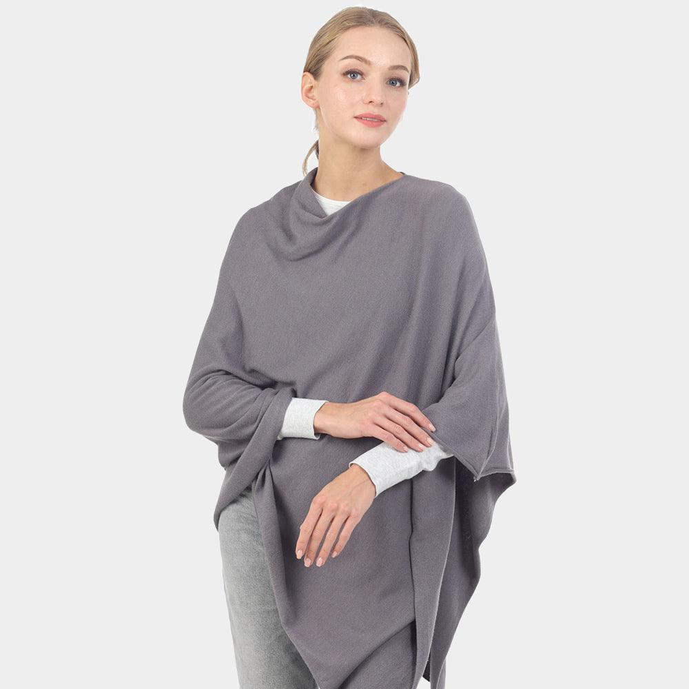 Gray Solid Poncho - Jewelry Store by Erik Rayo