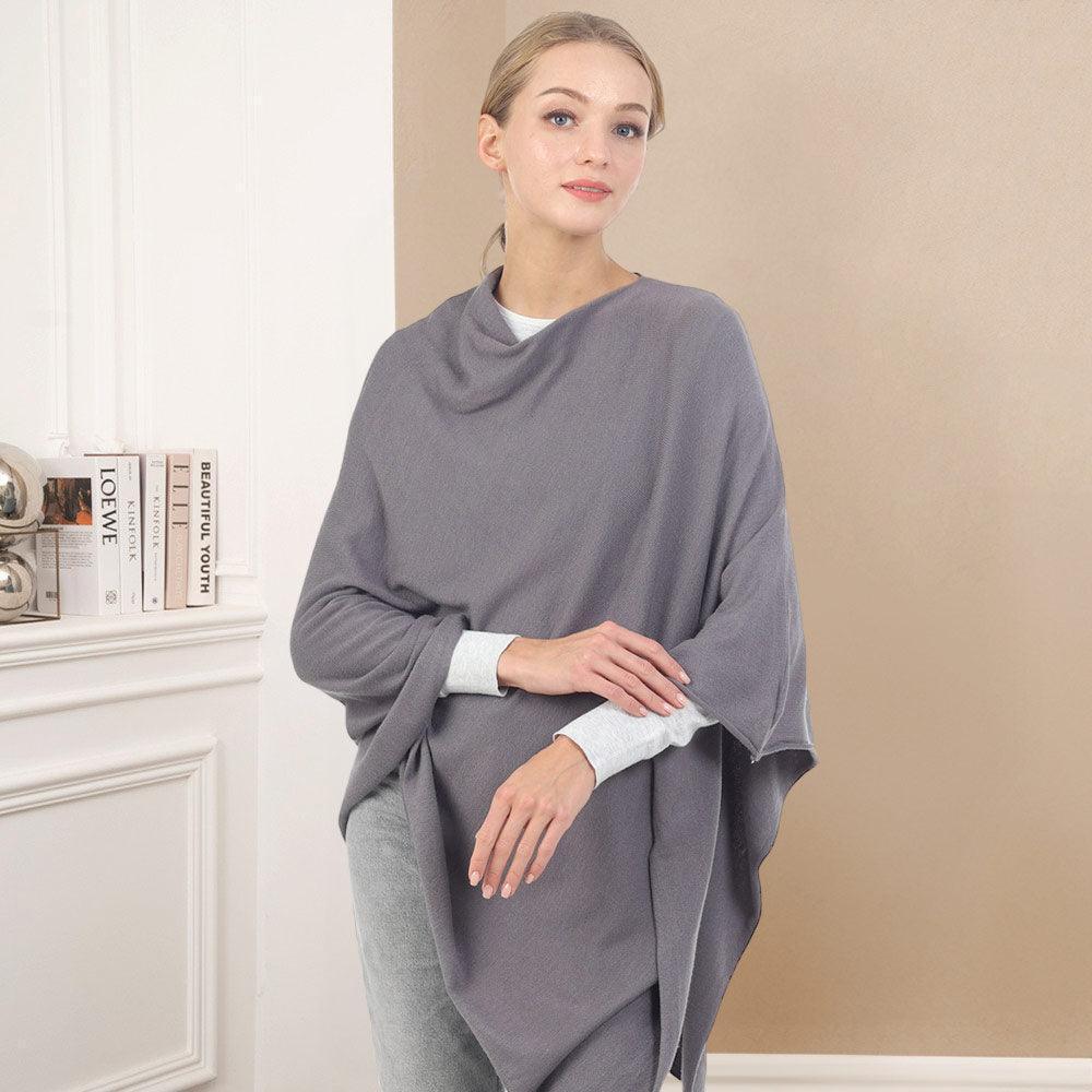 Gray Solid Poncho - Jewelry Store by Erik Rayo