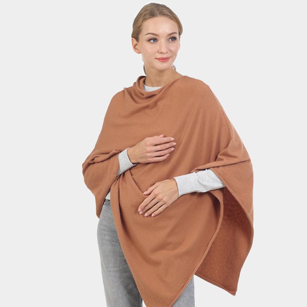 Tan Solid Poncho - Jewelry Store by Erik Rayo