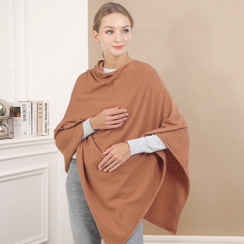 Tan Solid Poncho - Jewelry Store by Erik Rayo