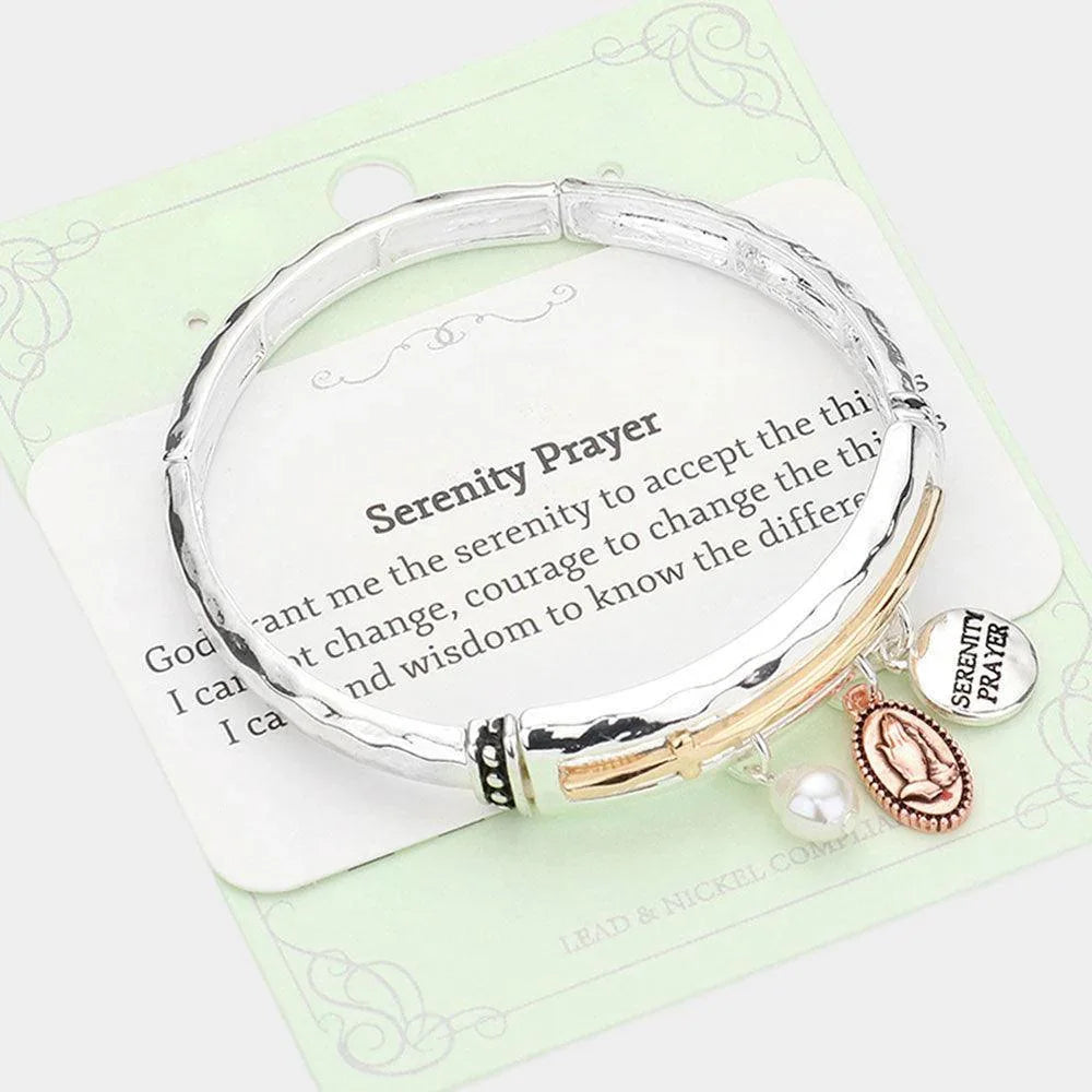 Three Tone Serenity Player Stretch Bracelet - Jewelry Store by Erik Rayo