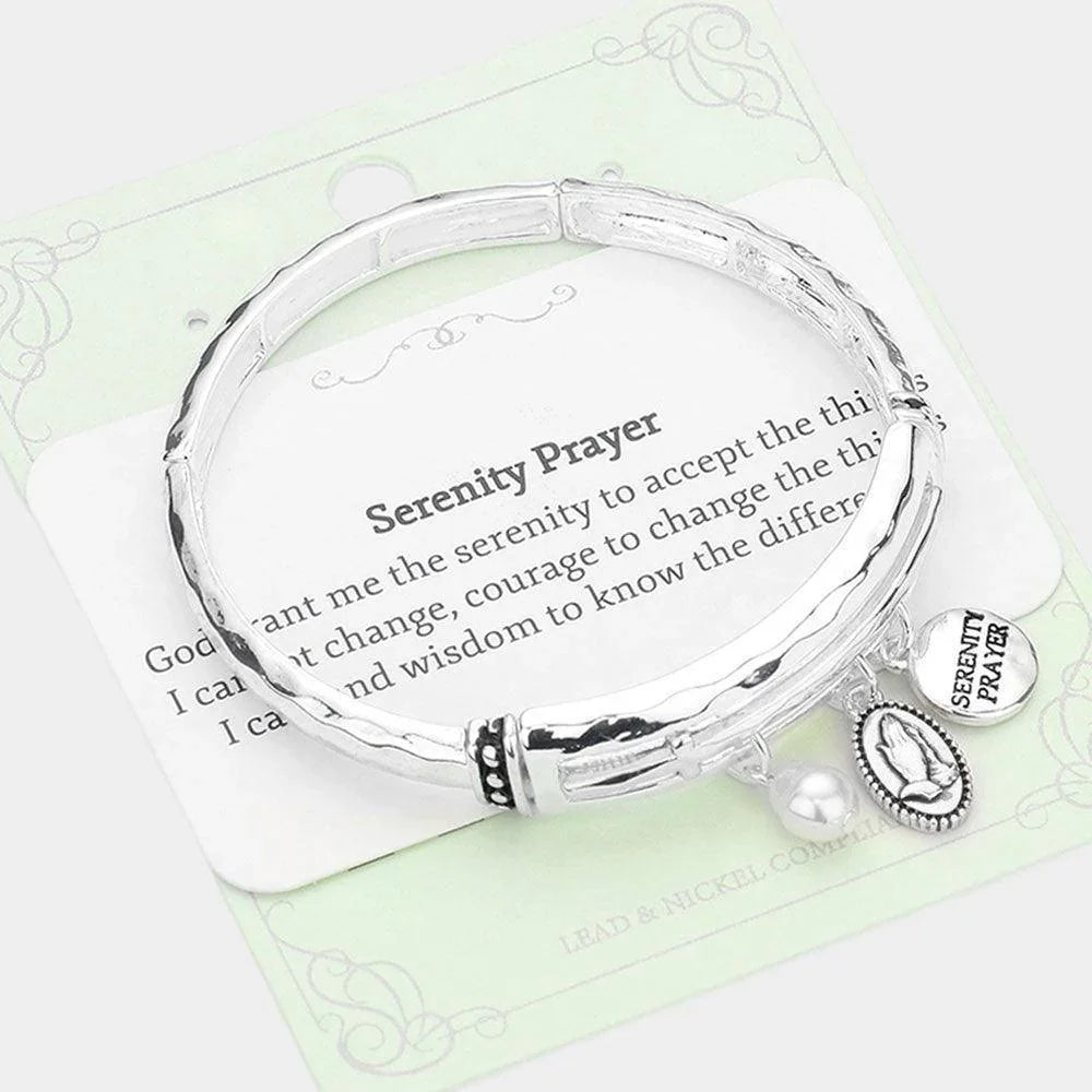 Silver Serenity Player Stretch Bracelet - Jewelry Store by Erik Rayo