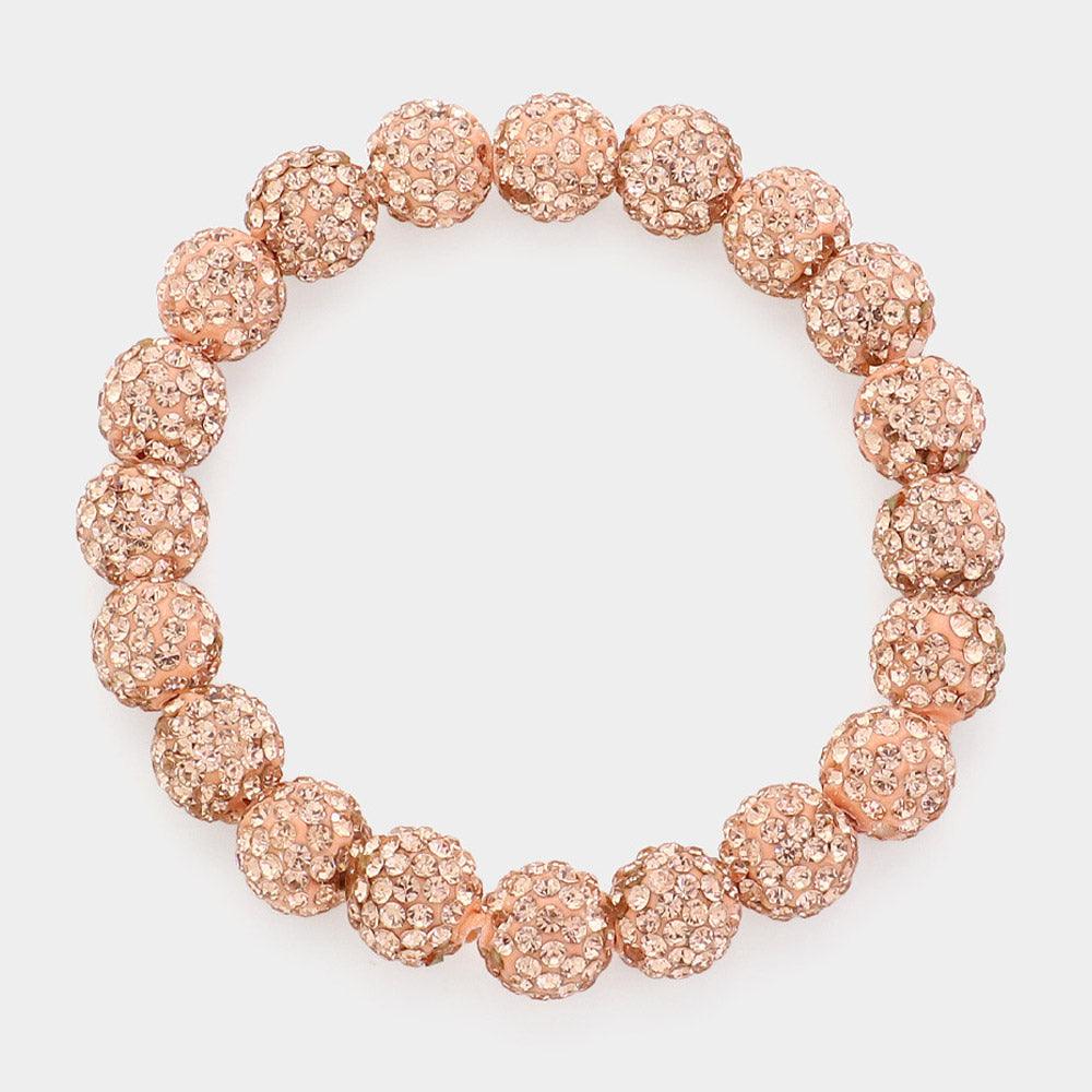 Shamballa Ball Stretch Bracelet