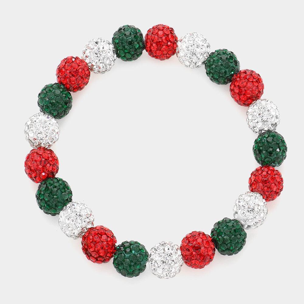 Colorful Shamballa Ball Stretch Bracelet - Jewelry Store by Erik Rayo