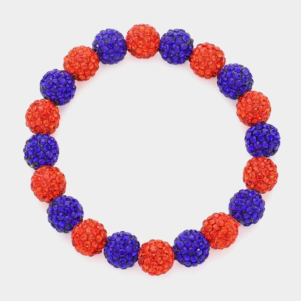 Colorful Shamballa Ball Stretch Bracelet - Jewelry Store by Erik Rayo