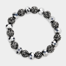 Load image into Gallery viewer, Shamballa Ball Faceted Bead Stretch Bracelet

