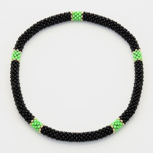 Green Bubbly Resin Stretch Bracelet - Jewelry Store by Erik Rayo