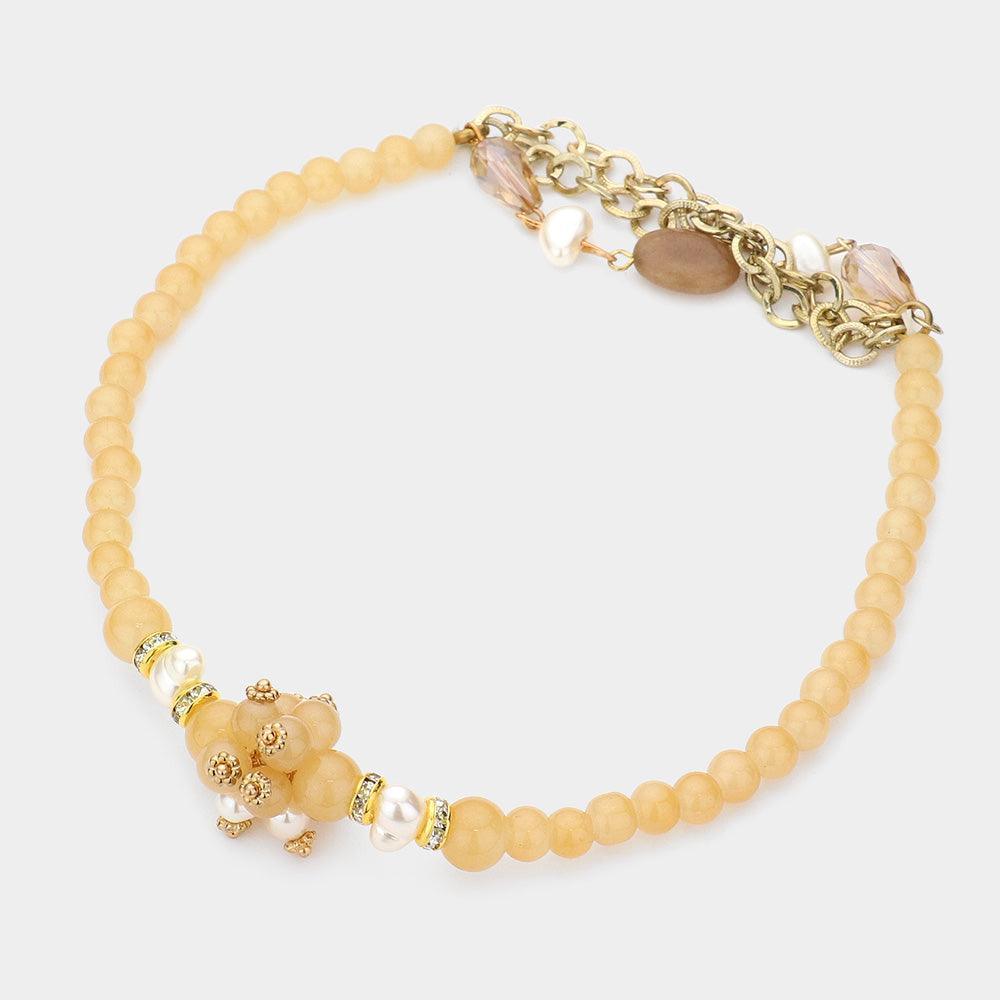 Boho Baroque Pearl Bead Stretch Bracelet - Jewelry Store by Erik Rayo