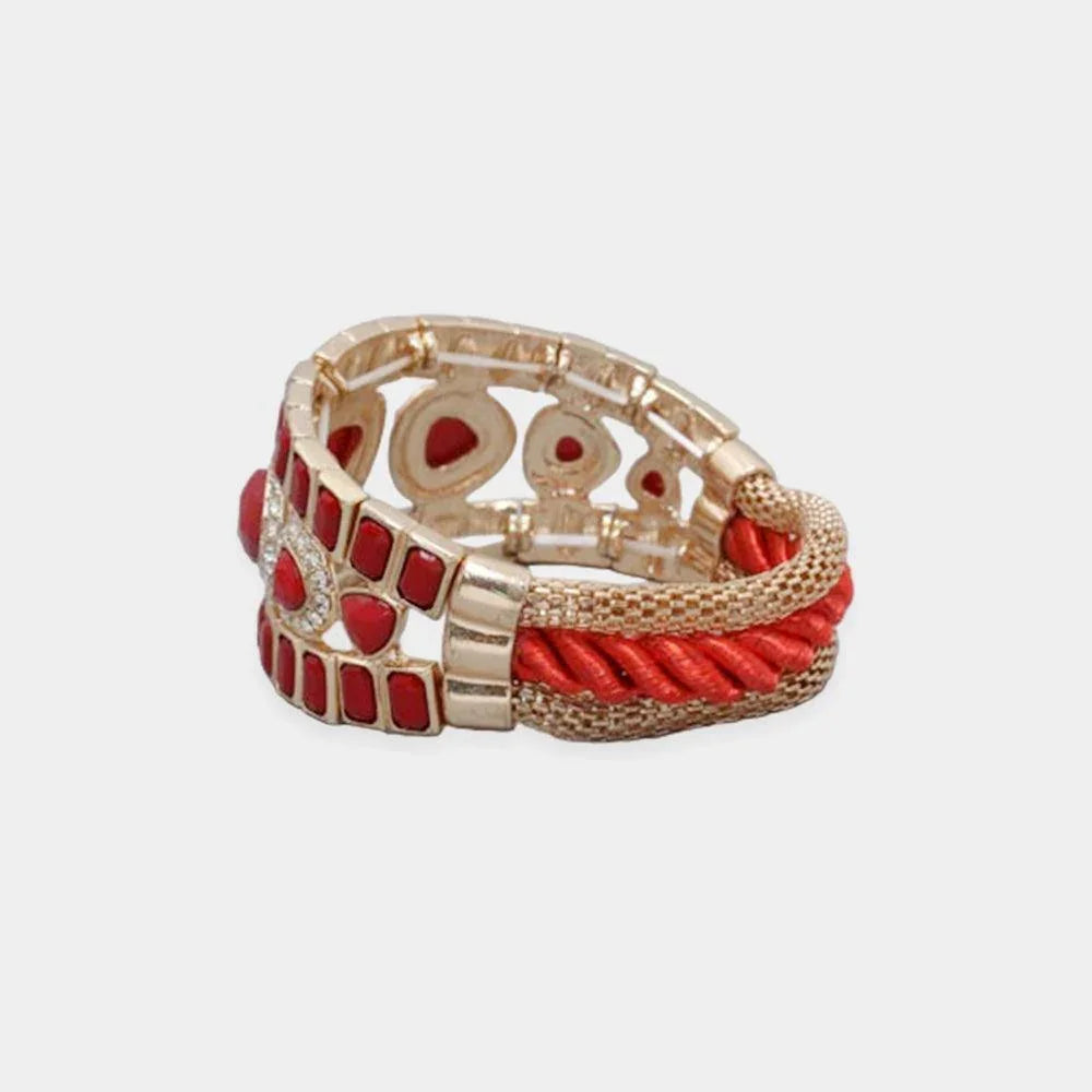 Red Stretch Bracelets - Jewelry Store by Erik Rayo