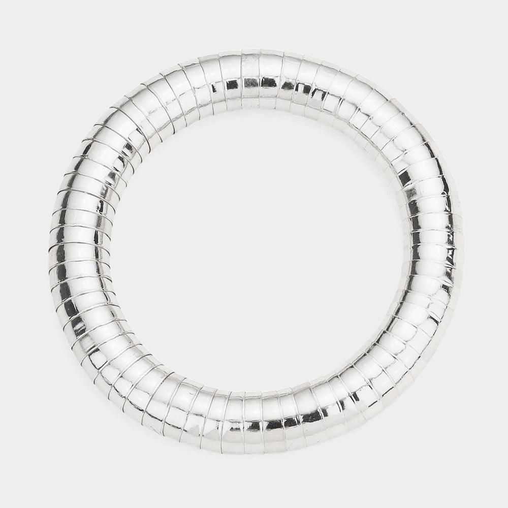 Single Gooseneck Metal Stretch Bracelet - Jewelry Store by Erik Rayo