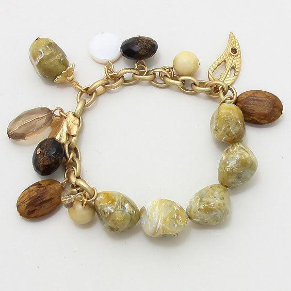 Gold Natural Stone Bracelet - Jewelry Store by Erik Rayo