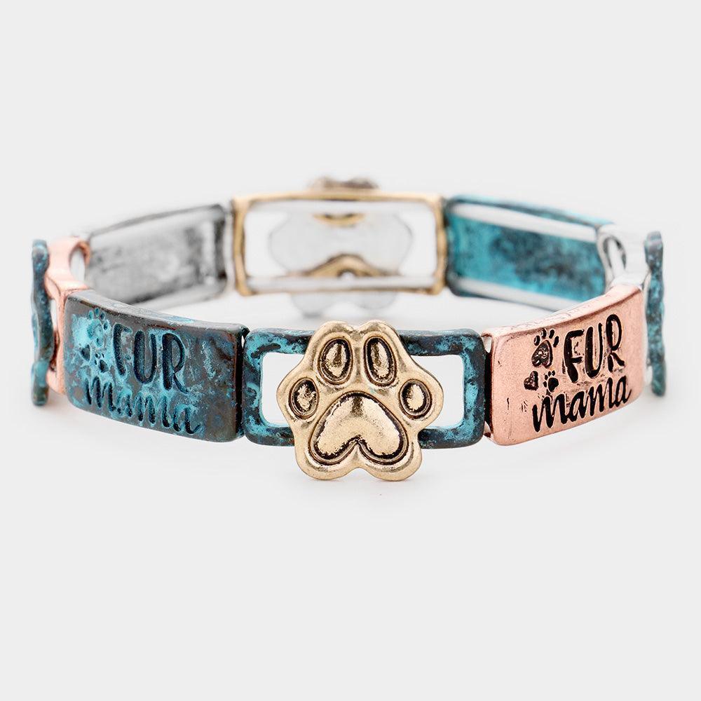 Fur Mama Metal Stretch Bracelet - Jewelry Store by Erik Rayo