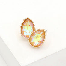 Load image into Gallery viewer, Teardrop Stone Stud Earrings
