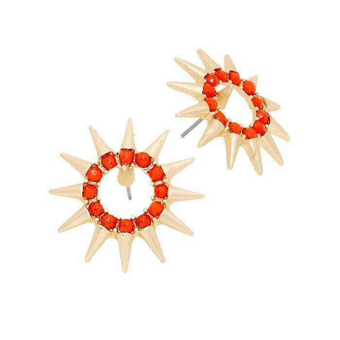 Gold Spike stud earrings - Jewelry Store by Erik Rayo