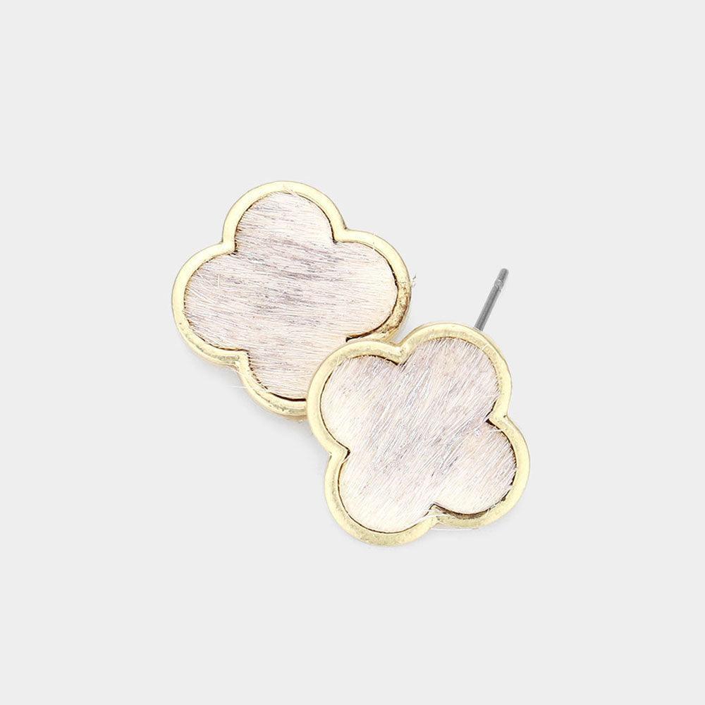 Quatrefoil Stud Earrings - Jewelry Store by Erik Rayo