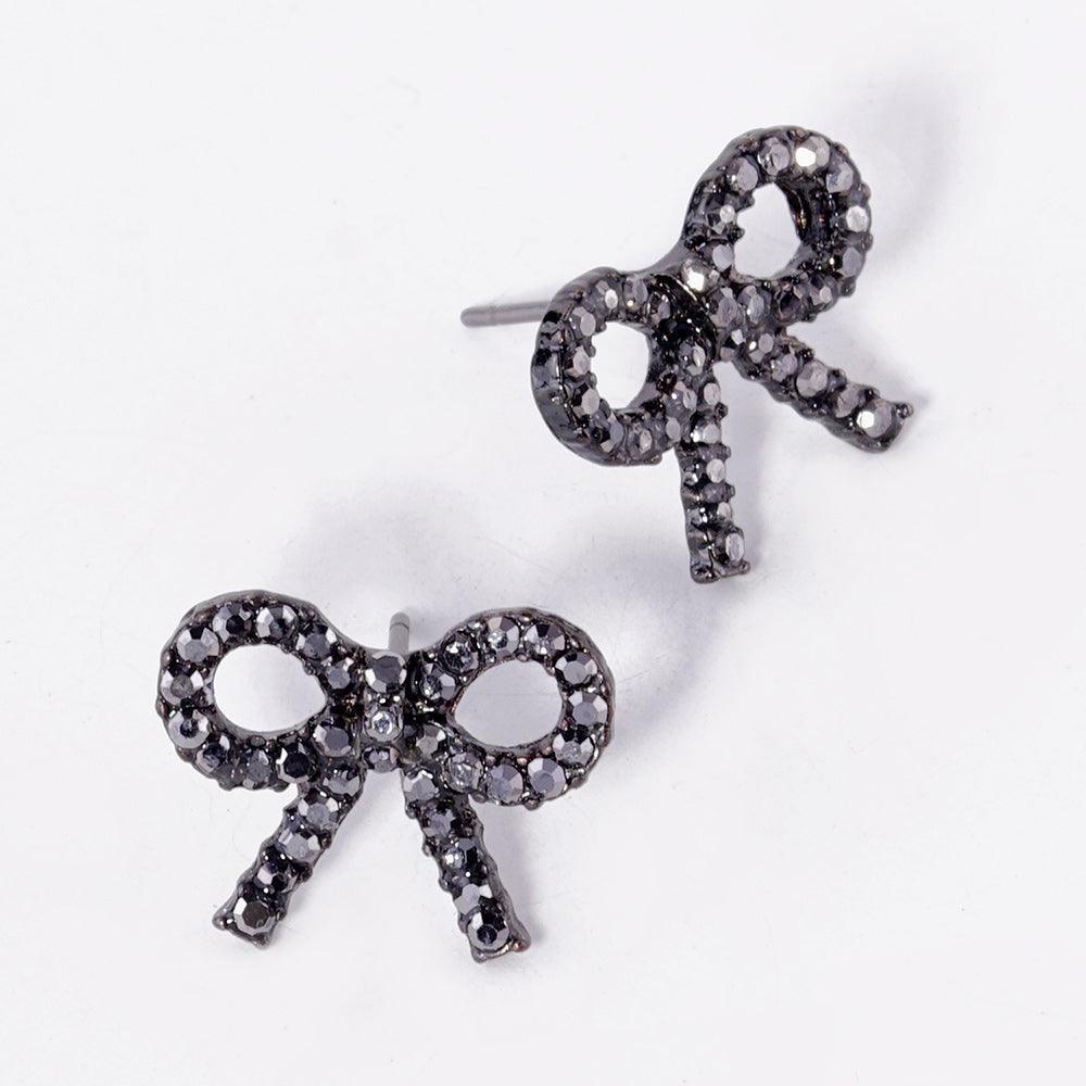 Pearl Ribbon Stud Earrings - Jewelry Store by Erik Rayo