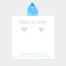 Load image into Gallery viewer, Stainless Steel Heart Stud Earrings
