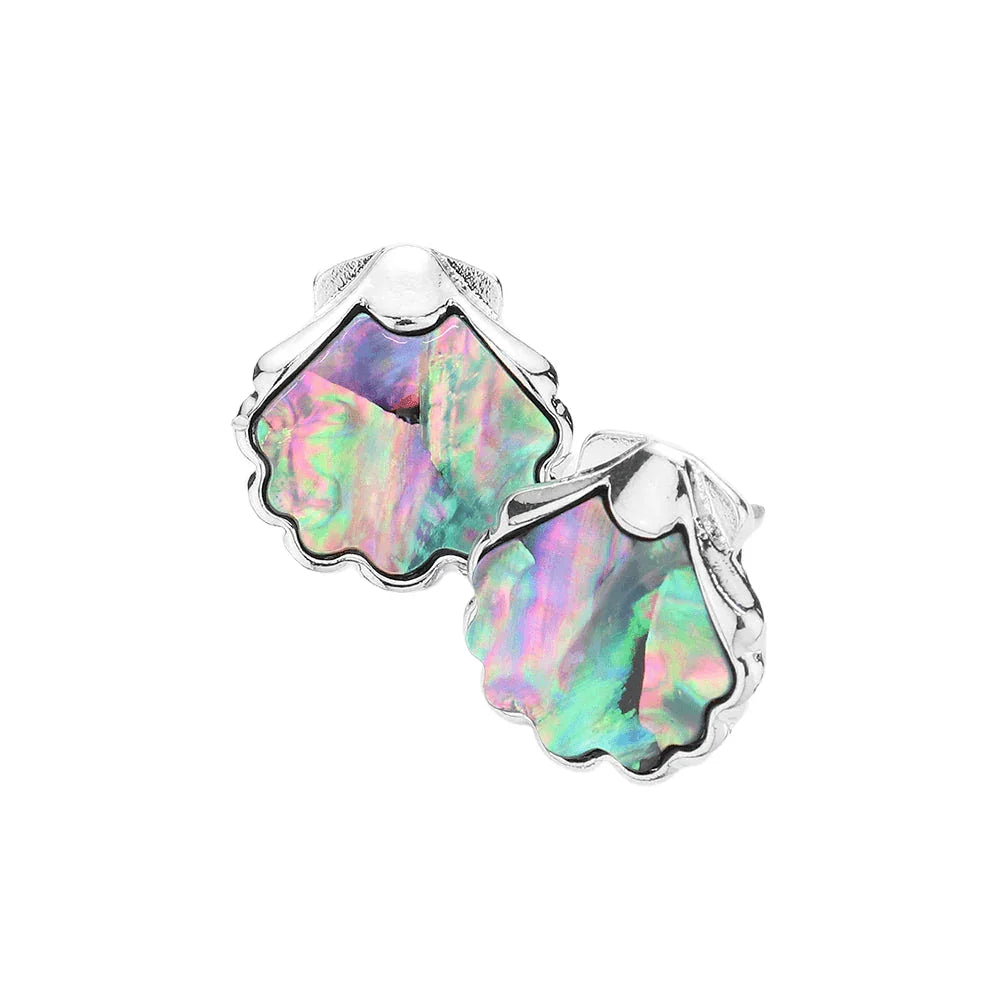 Abalone Shell Stud Earrings - Jewelry Store by Erik Rayo