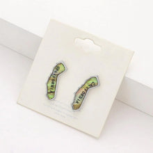 Load image into Gallery viewer, California State Map Abalone Stud Earrings
