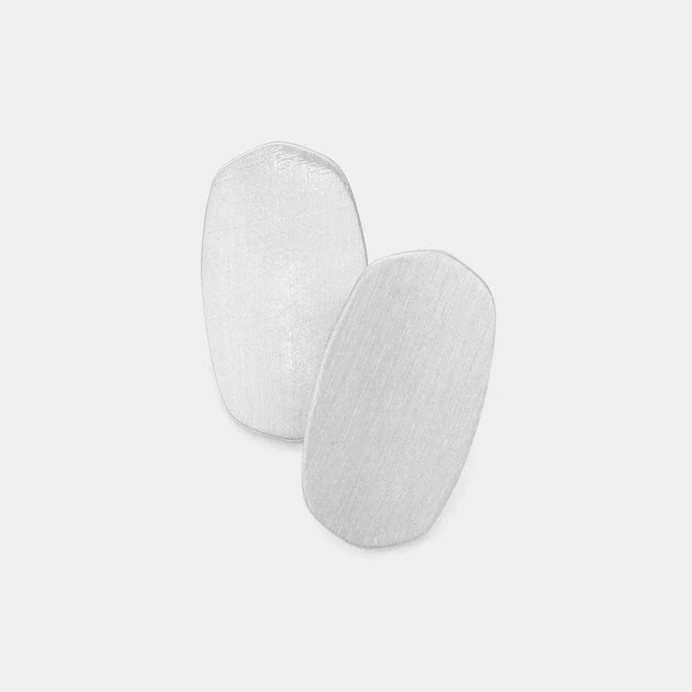 Metal Hexagon Stud Earrings - Jewelry Store by Erik Rayo