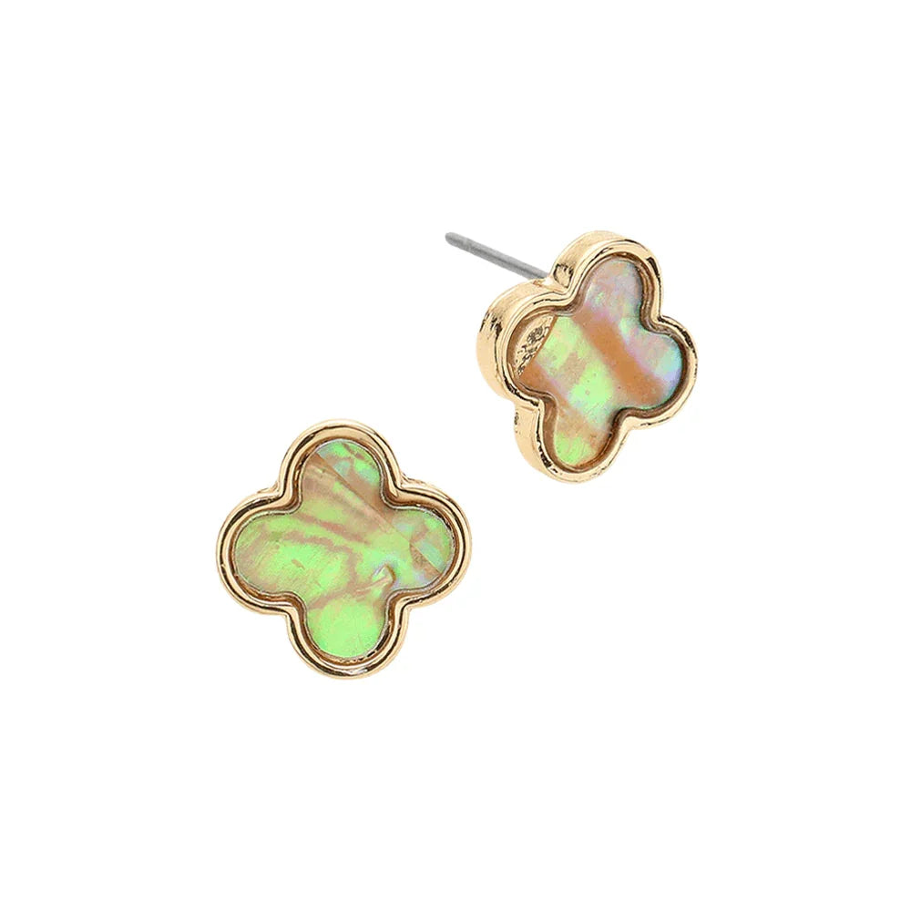 Quatrefoil Stud Earrings - Jewelry Store by Erik Rayo