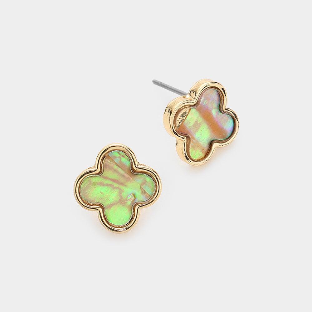 Quatrefoil Stud Earrings - Jewelry Store by Erik Rayo